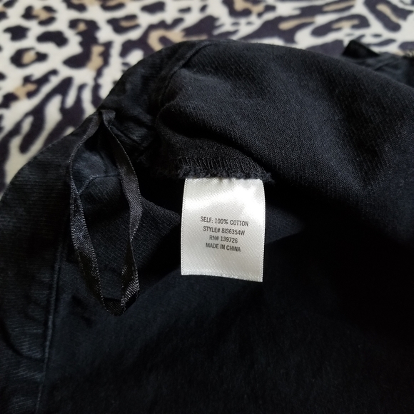 Francesca's Black Jean Skirt - Picture 8 of 9